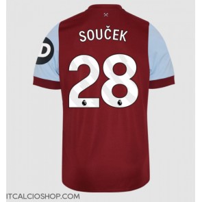 West Ham United Tomas Soucek #28 Prima Maglia 2023-24 Manica Corta